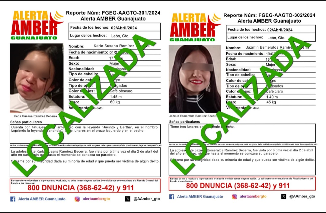 LOCALIZAN EN JALISCO A DOS ADOLESCENTES REPORTADAS COMO DESAPARECIDAS ...